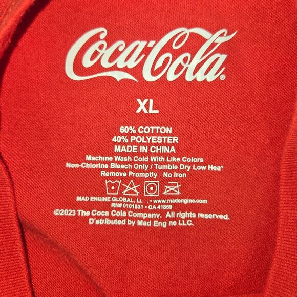Coca-Cola "Best Pop Ever" T-Shirt XL Red - Picture 6 of 7